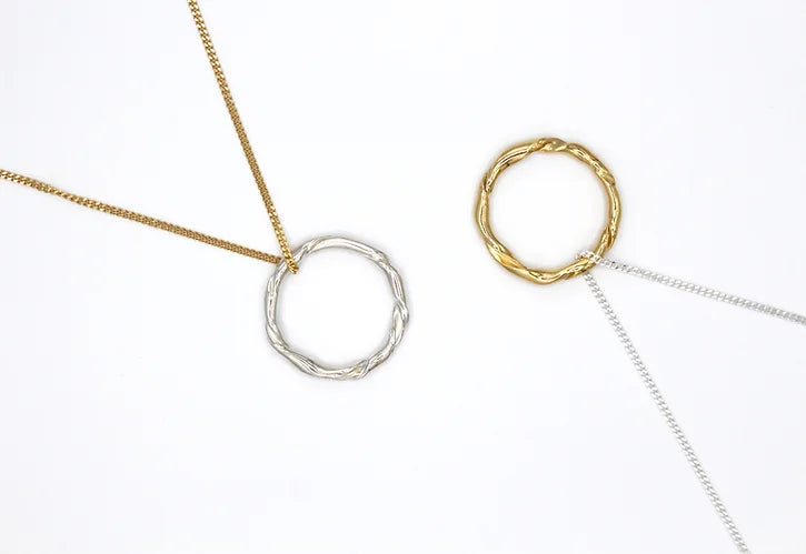 Collier argent 925 & vermeil - Pavane