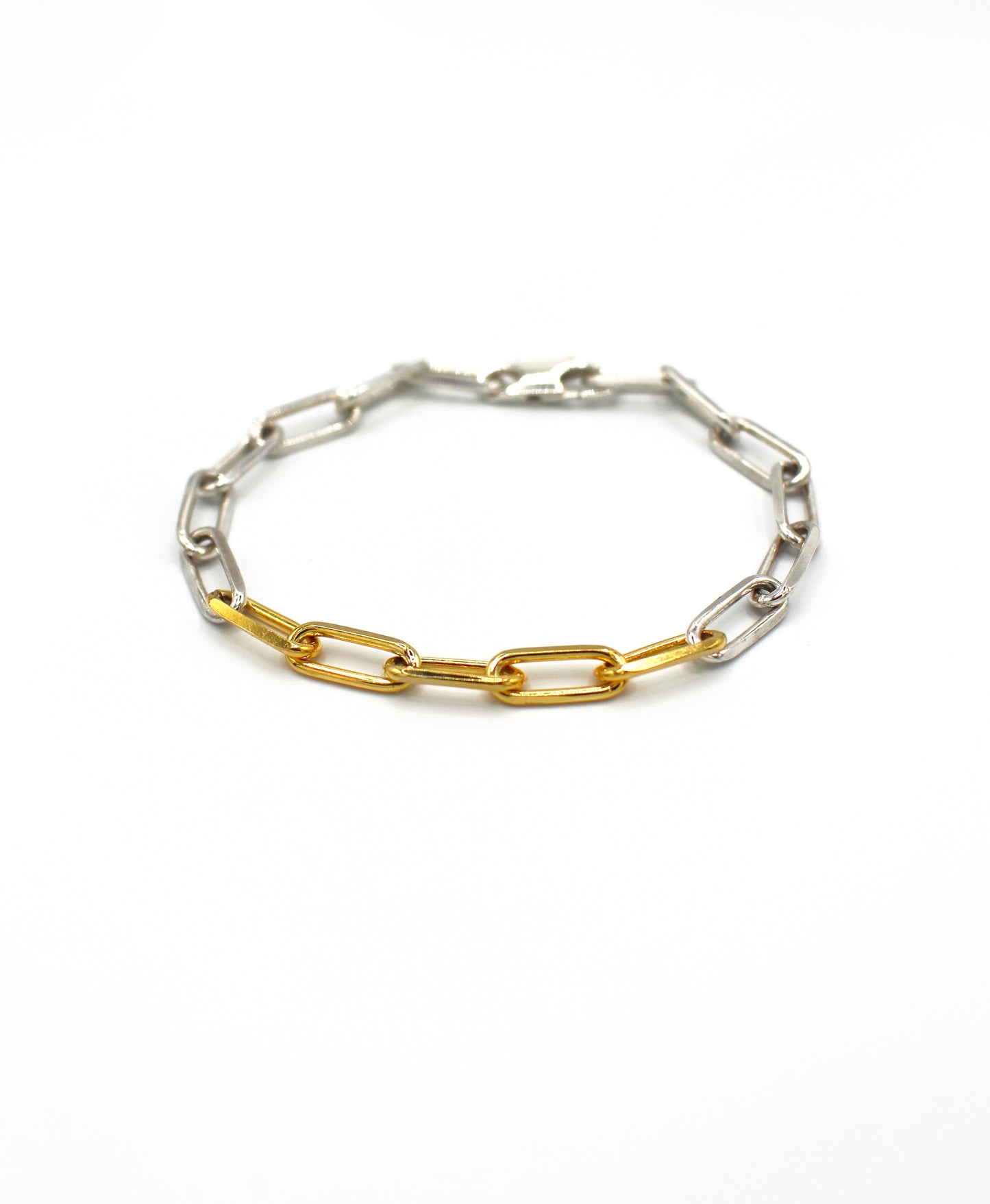 Bracelet chaîne argent 925 & vermeil - Bagou