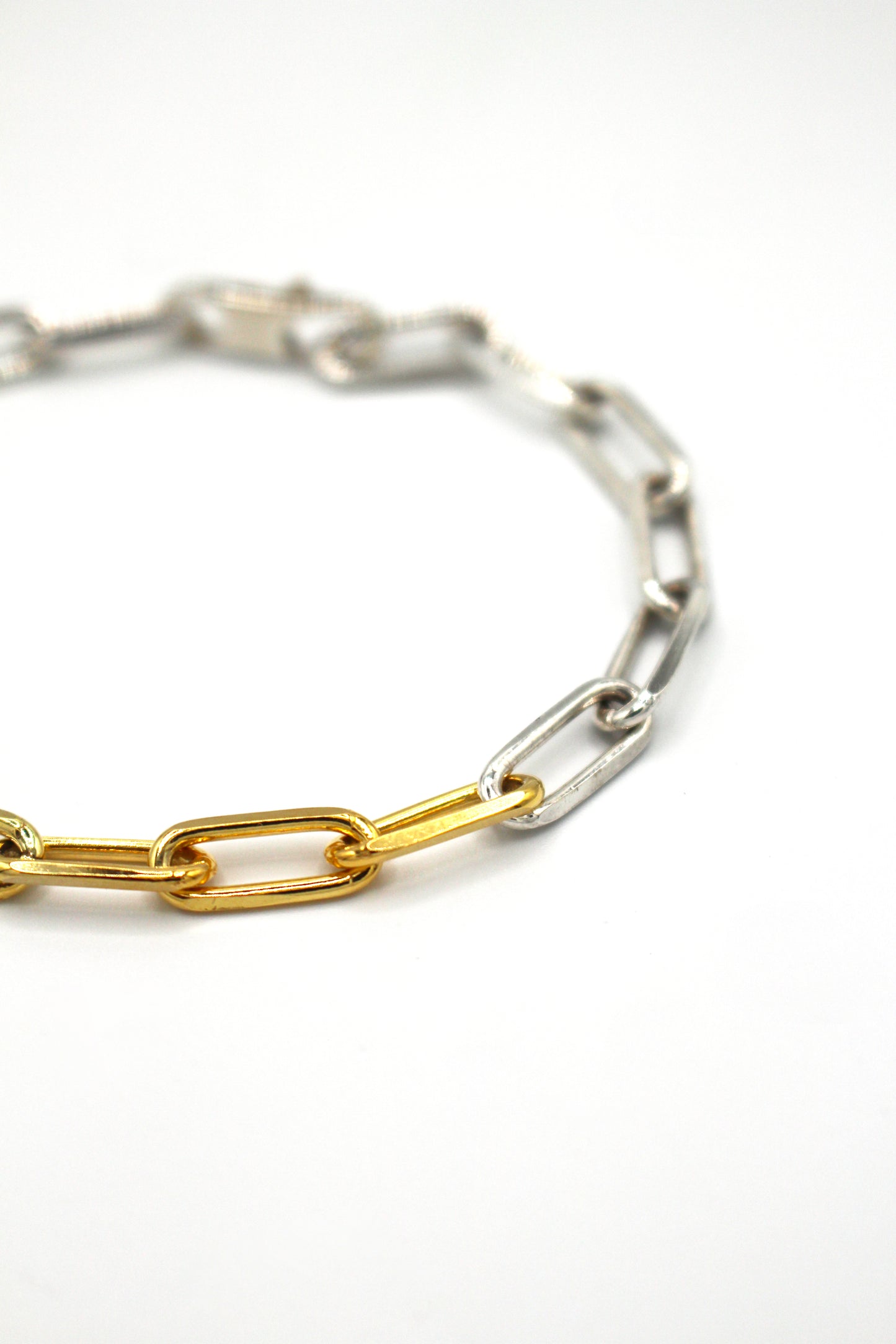 Bracelet chaîne argent 925 & vermeil - Bagou