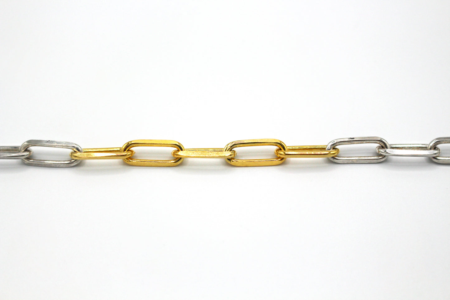 Bracelet chaîne argent 925 & vermeil - Bagou