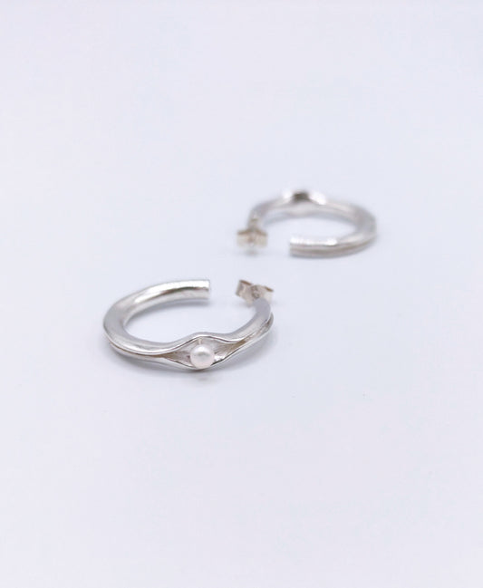Boucles d'oreilles créoles argent 925 - Caprice
