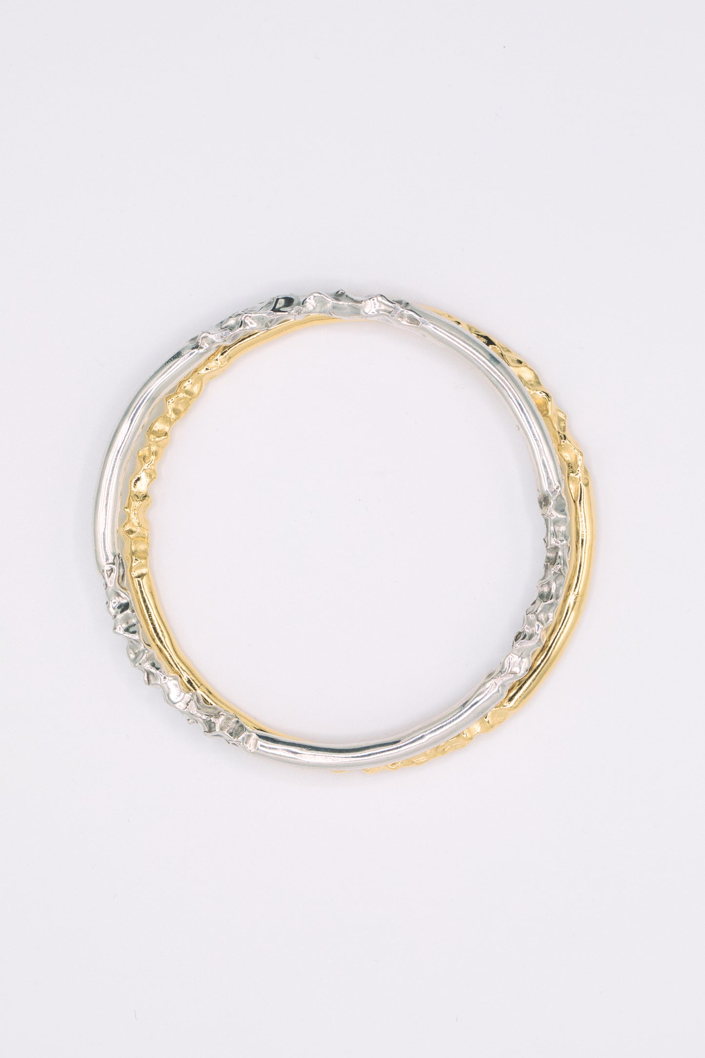 Bracelet jonc vermeil & pierres fines - Chamade