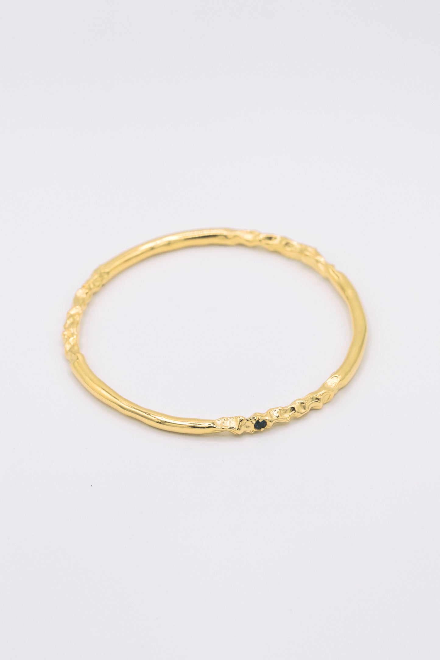 Bracelet jonc vermeil & pierres fines - Chamade