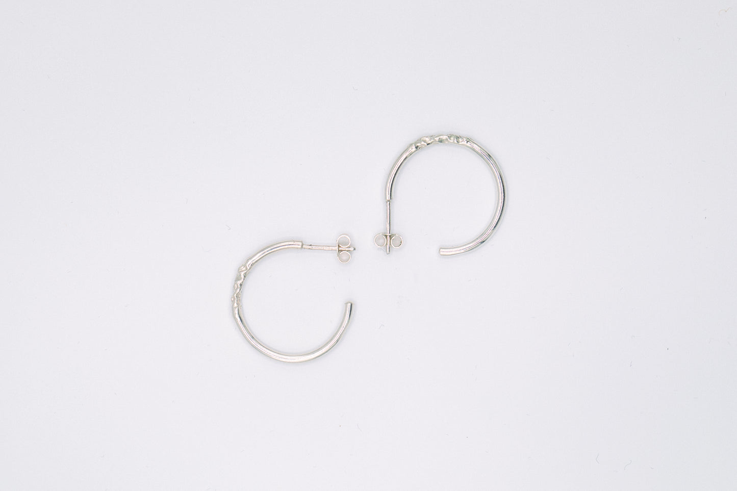 Boucles d'oreilles créoles argent 925 - Chamade 1.0