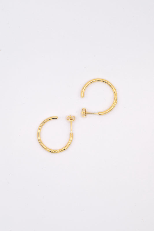 Boucles d'oreilles créoles vermeil - Chamade 1.0