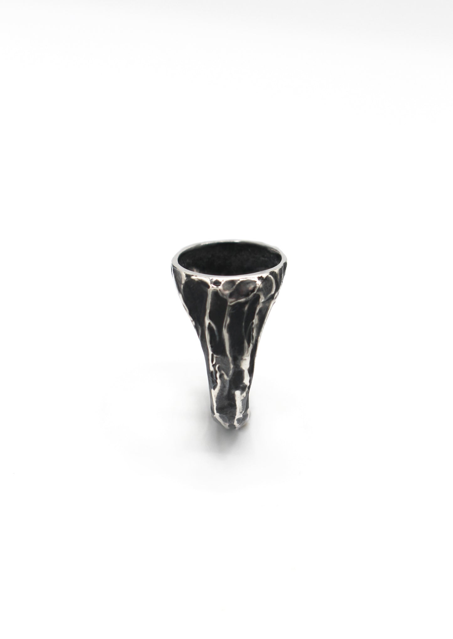 Bague chevalière argent 925 patiné - Bluff