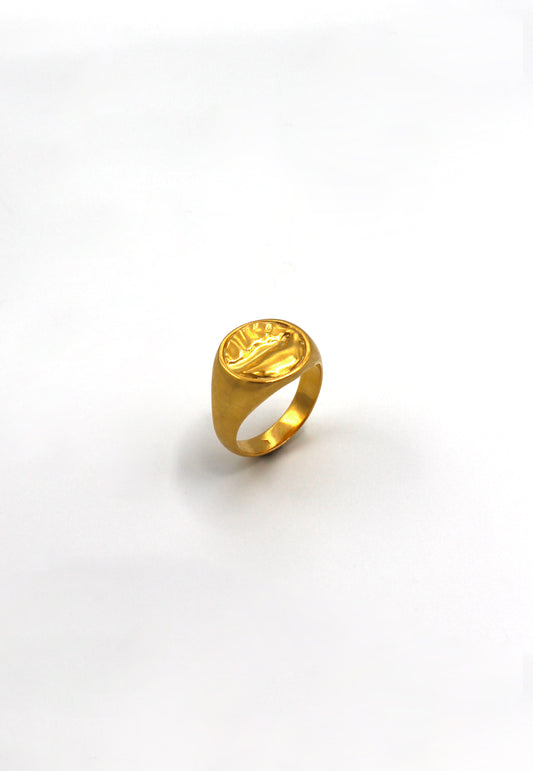 Bague chevalière vermeil - Punch