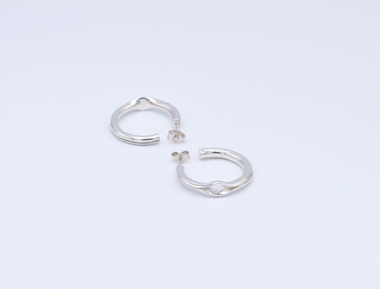 Boucles d'oreilles créoles argent 925 - Émoi