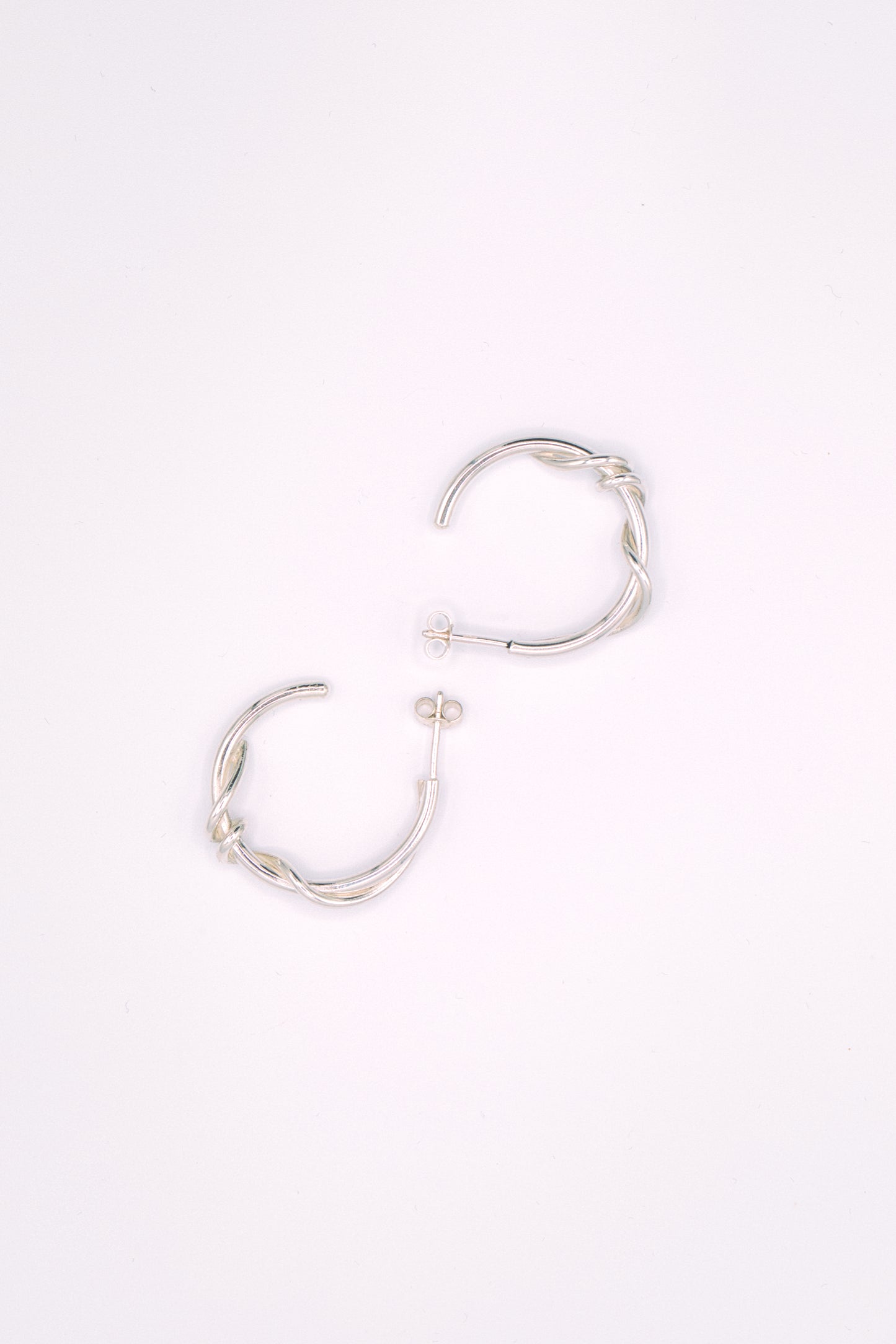 Boucles d'oreilles créoles argent 925 - Fauve