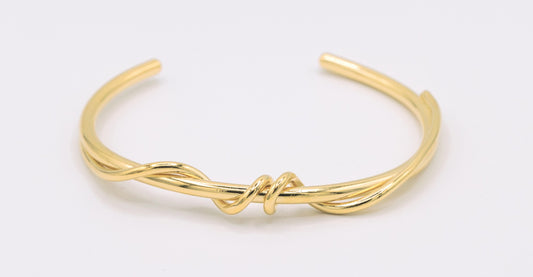 Bracelet jonc vermeil - Fauve