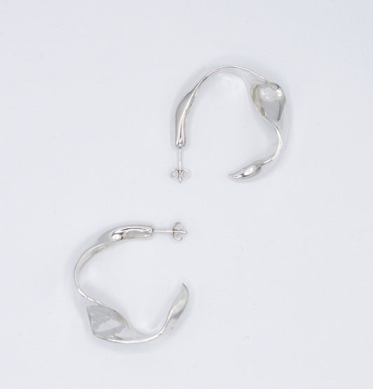 Boucle d'oreilles créoles argent 925 - Flâneuse