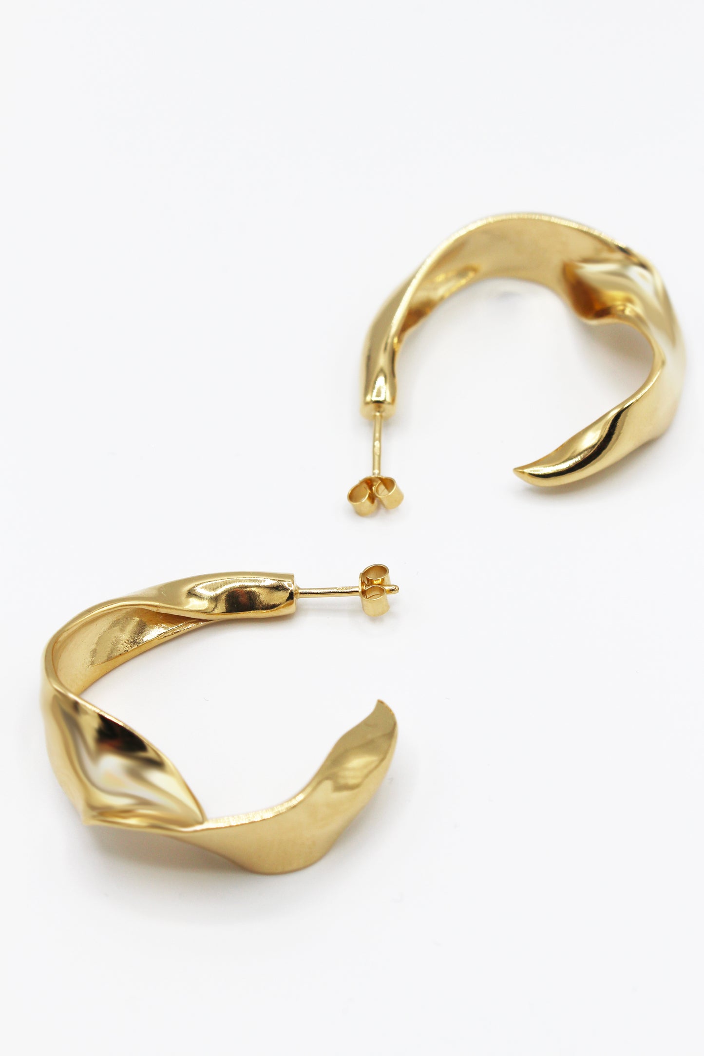 Boucle d'oreilles créoles vermeil - Flâneuse