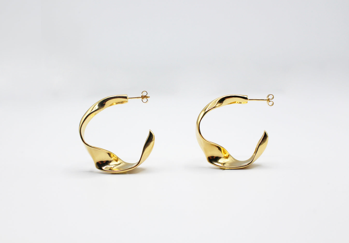 Boucle d'oreilles créoles vermeil - Flâneuse