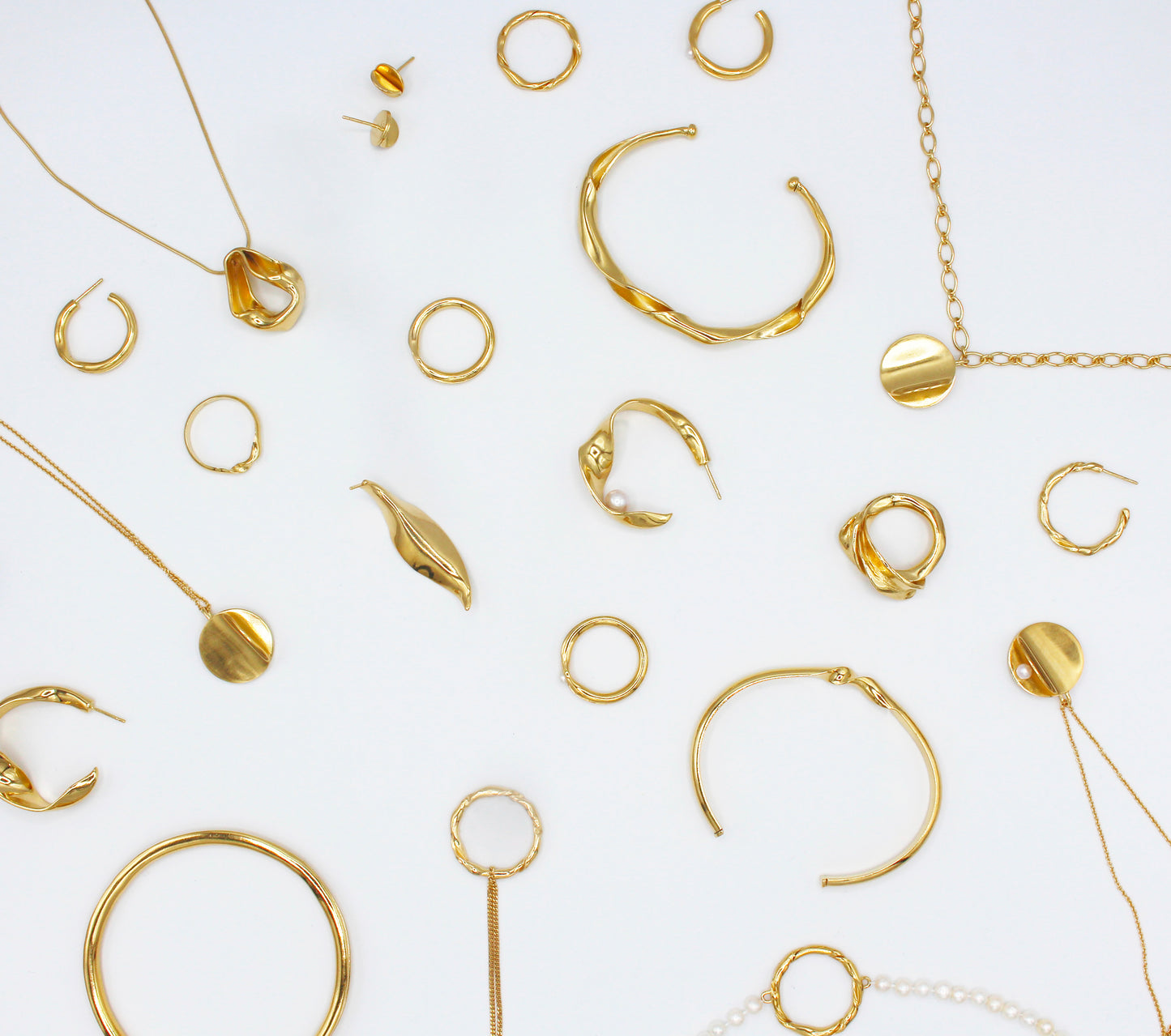 Boucle d'oreilles créoles vermeil - Pavane