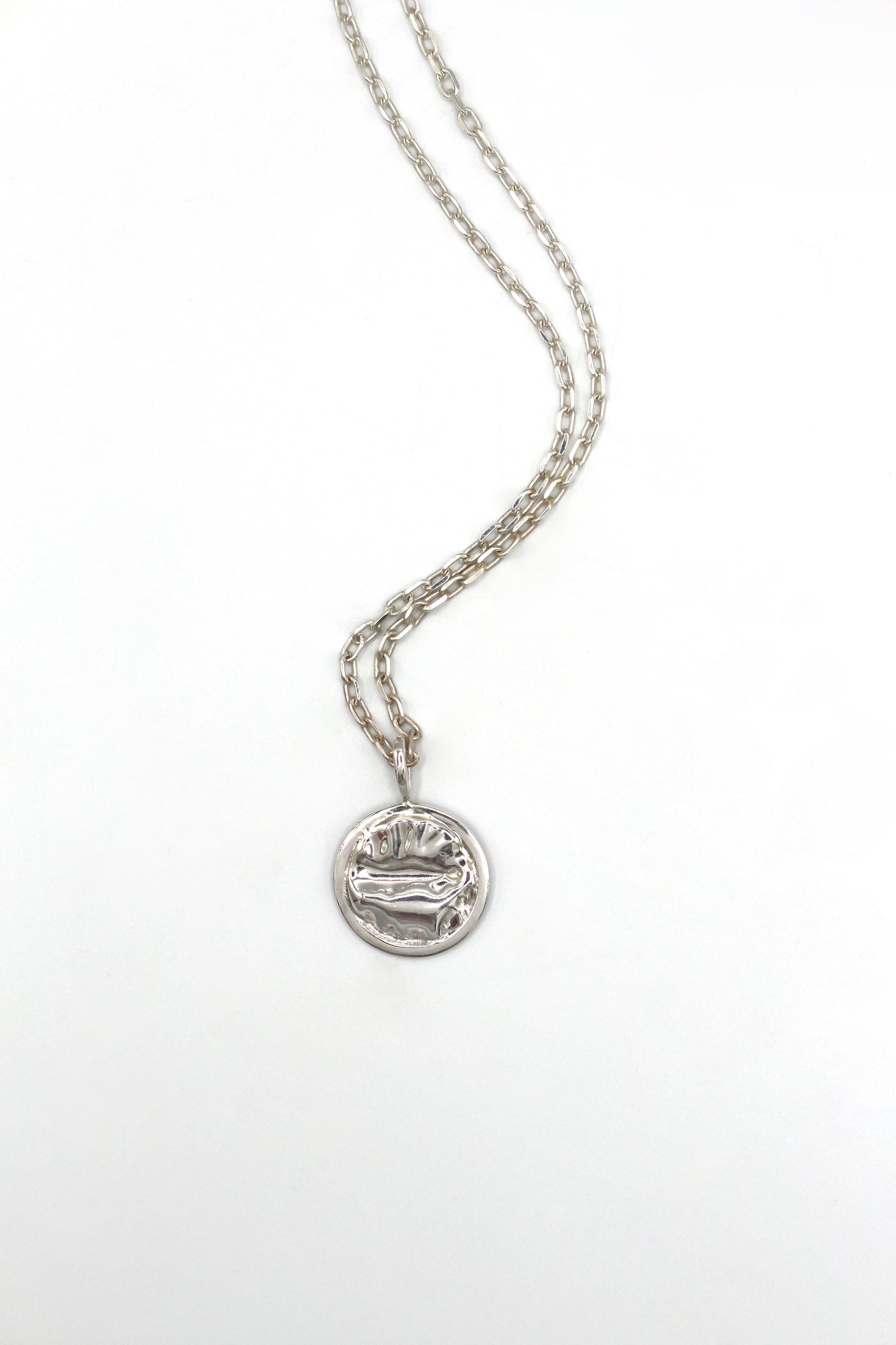 Collier médaille argent 925 - Verso