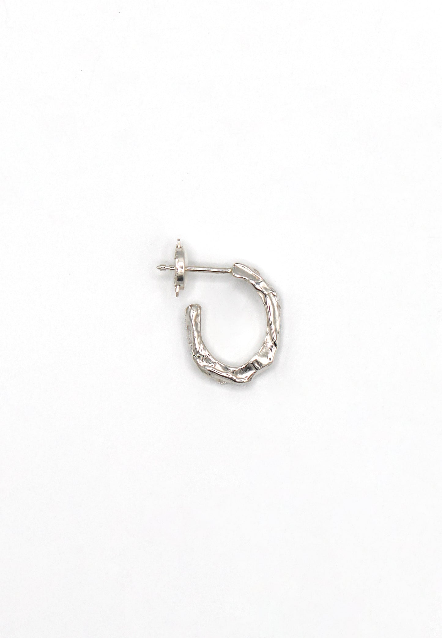 Boucle d'oreilles argent 925 monoboucle - Flow