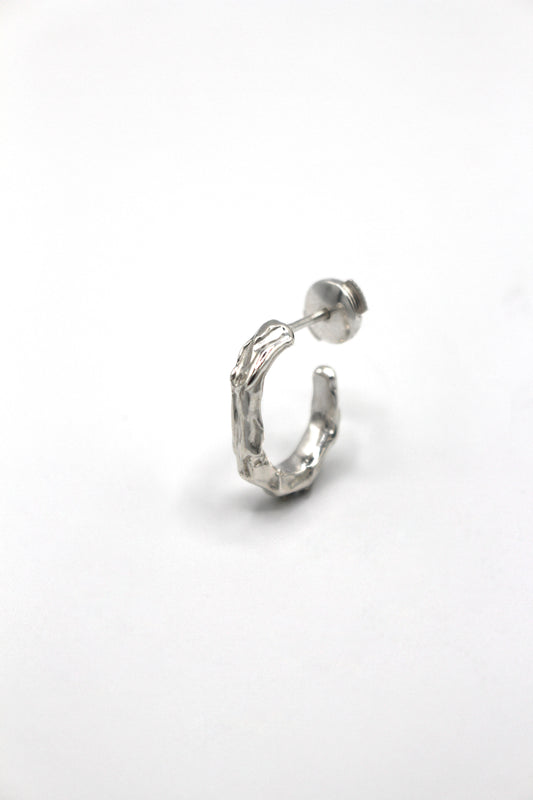 Boucle d'oreilles argent 925 monoboucle - Flow