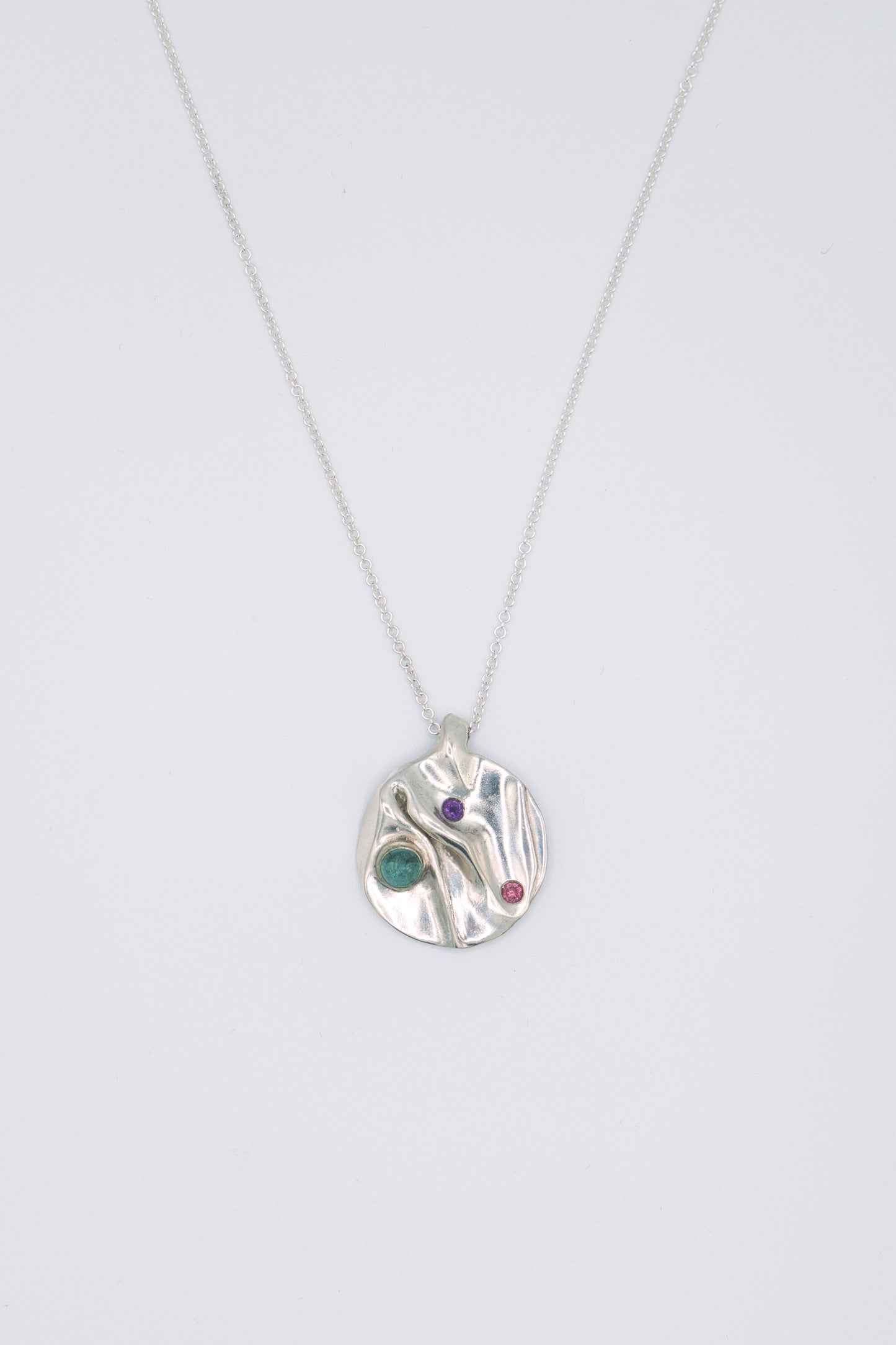 Collier argent 925 & pierres fines - Mutine