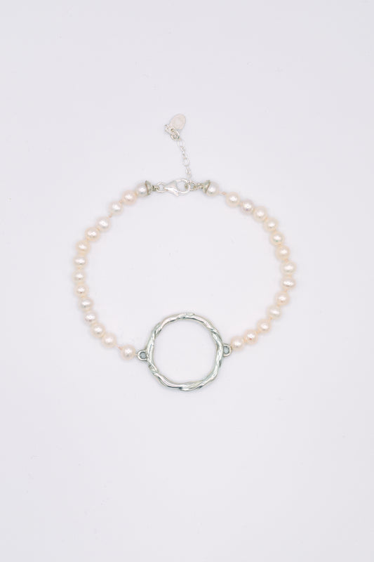 Bracelet argent 925 & perles de culture - Pavane