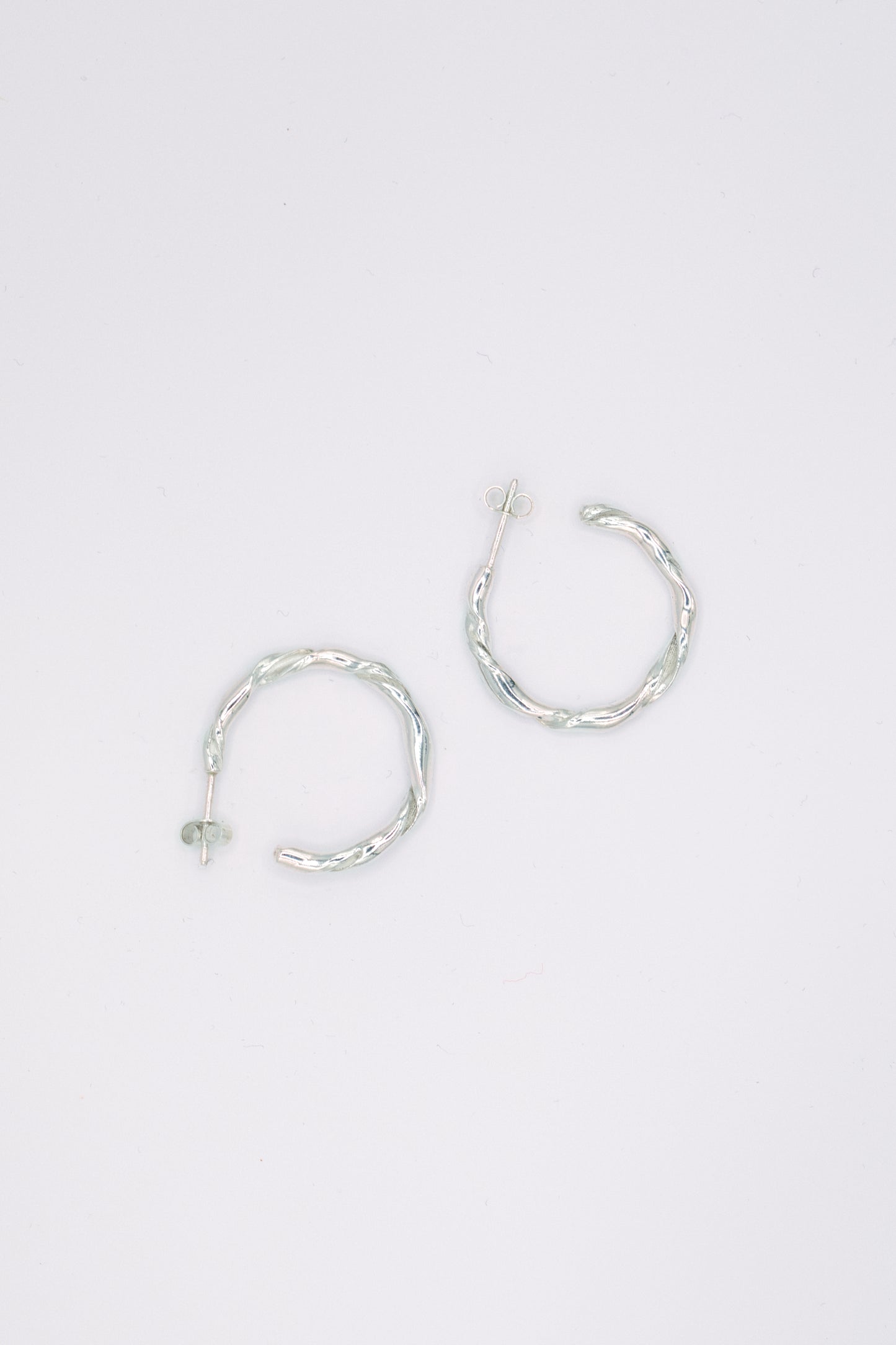 Boucle d'oreilles créoles argent 925 - Pavane
