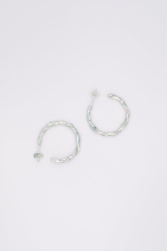 Boucle d'oreilles créoles argent 925 - Pavane