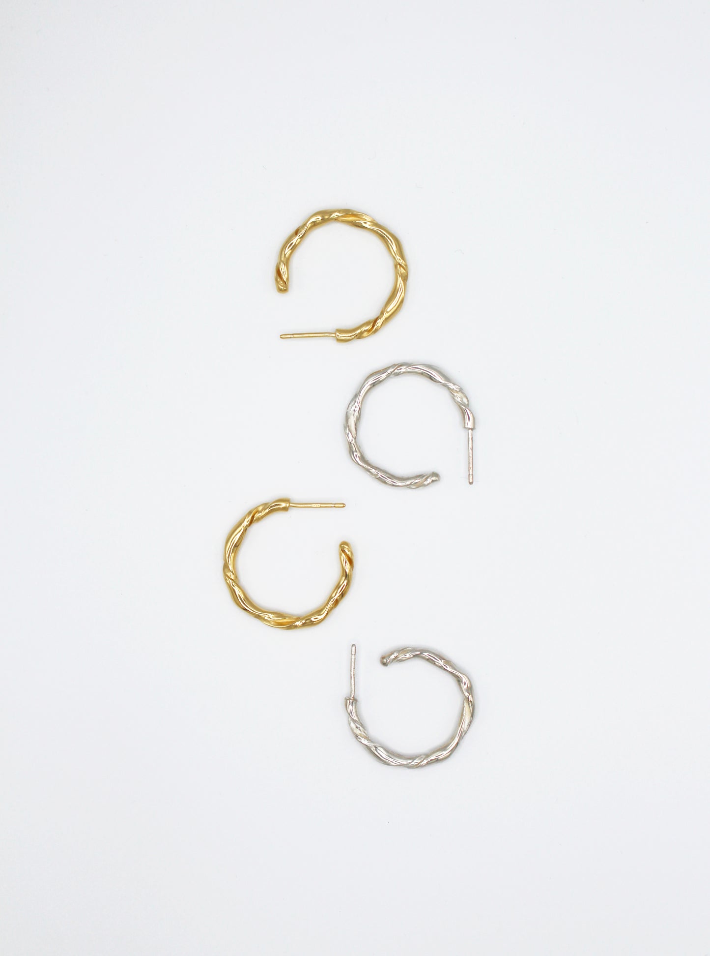 Boucle d'oreilles créoles argent 925 - Pavane