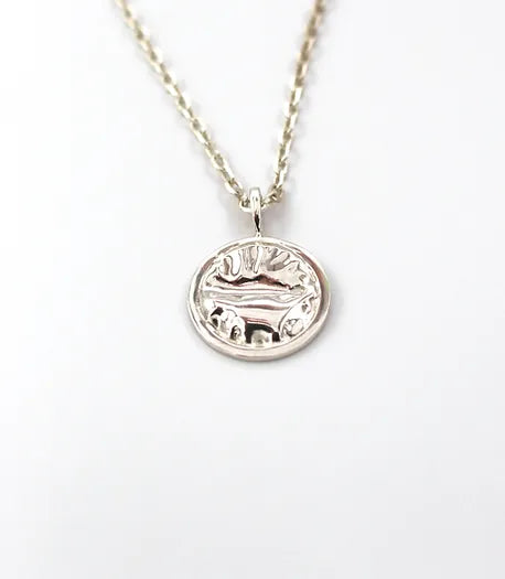 Collier médaille argent 925 - Verso