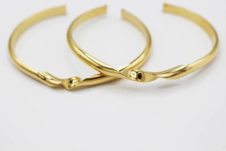 Bracelet jonc argent 925 plaqué or - Ariette