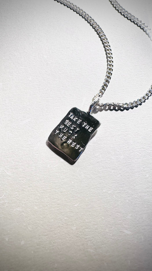 Collier argent 925 - “Take the best, Fuck the rest”