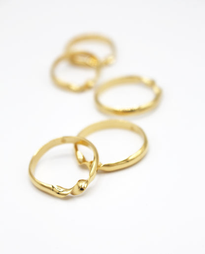 Bague argent 925 plaqué or - Ariette