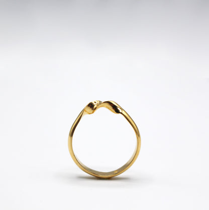 Bague argent 925 plaqué or - Ariette