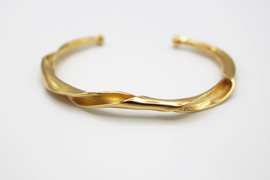 Bracelet jonc plaqué or - Bagatelle