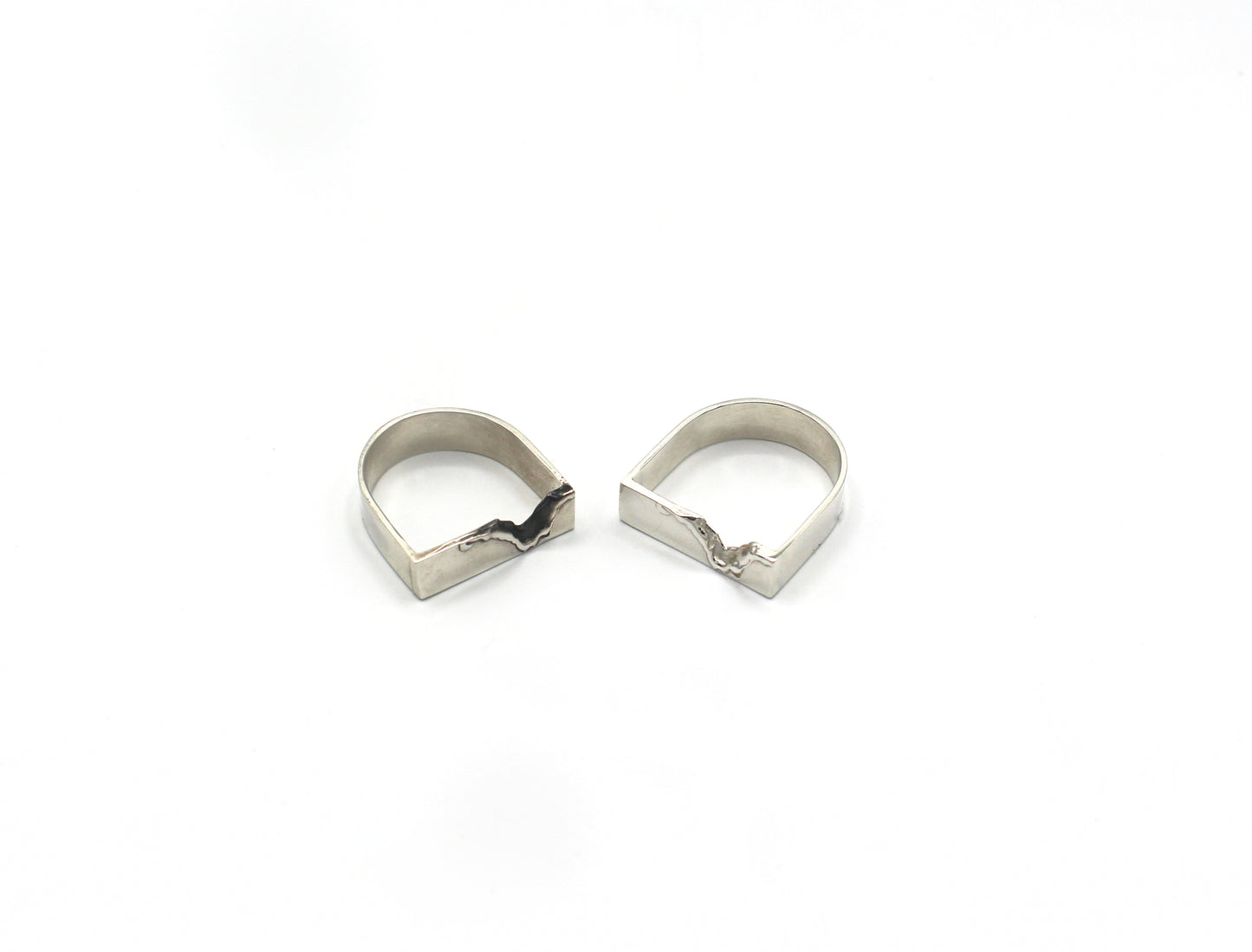 Bague chevalière argent 925 patiné - Balafre