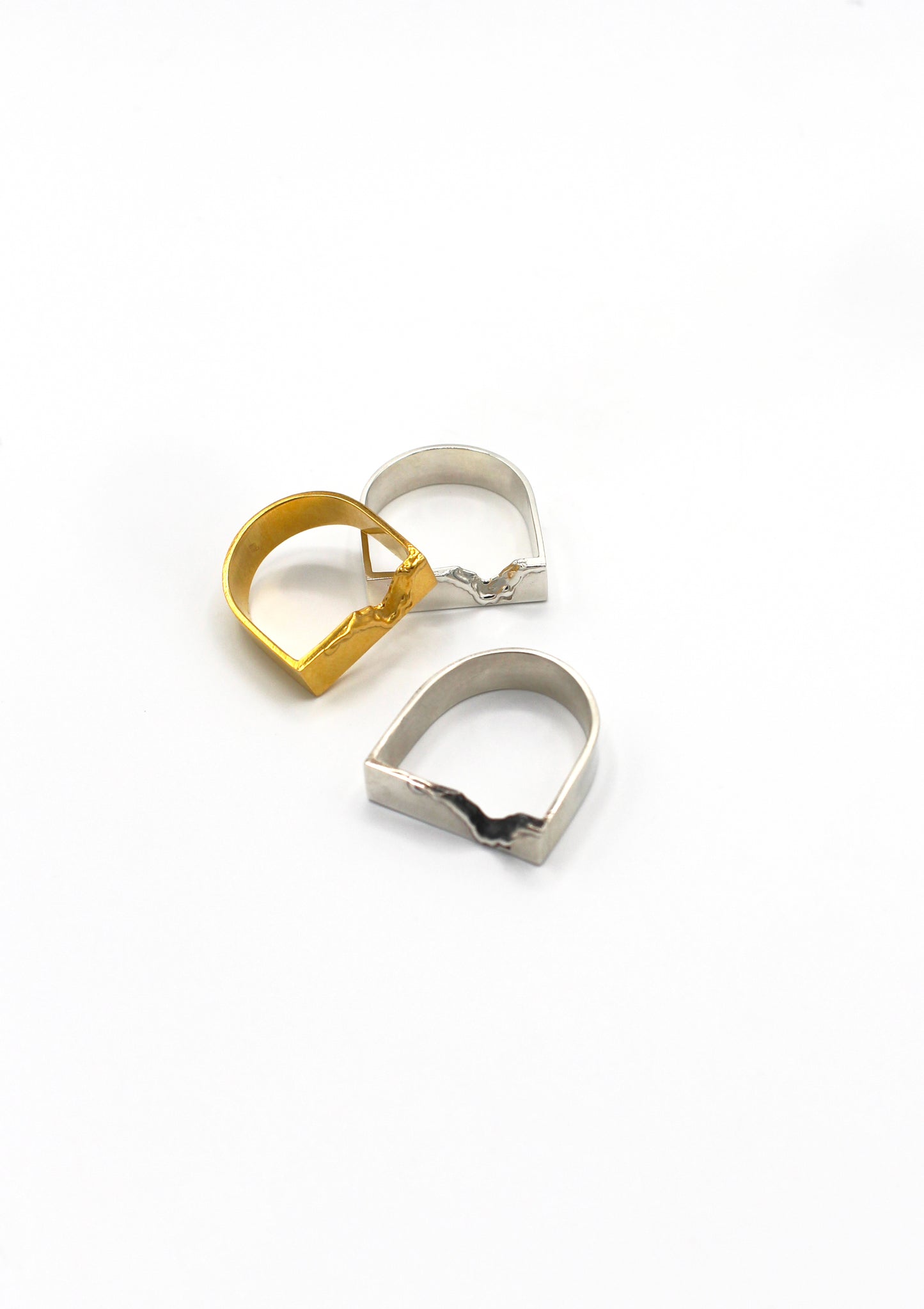 Bague chevalière argent 925 patiné - Balafre