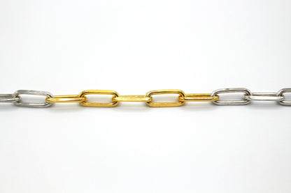 Bracelet chaîne argent 925 & vermeil - Bagou