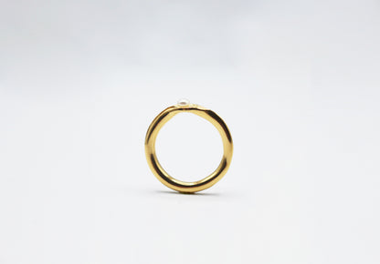 Bague argent 925 plaqué or - Caprice