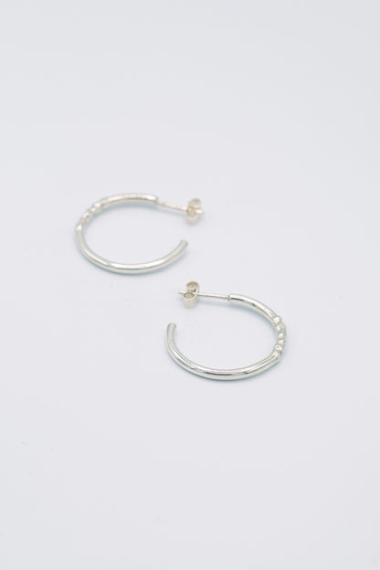 Boucles d'oreilles créoles argent 925 - Chamade 1.0