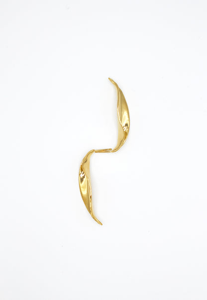 Boucles d'oreilles argent 925 plaqué or - Douce