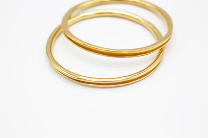 Bracelet jonc argent 925 plaqué or - Émoi