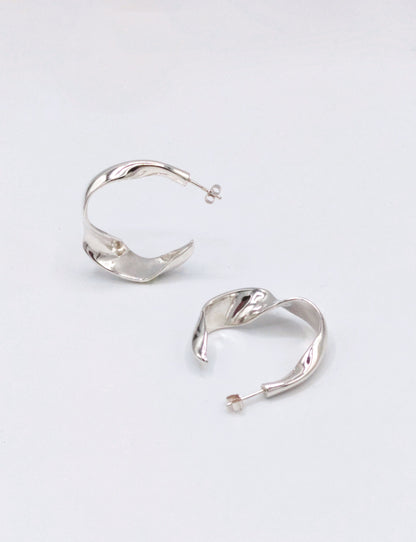 Boucle d'oreilles créoles argent 925 - Flâneuse