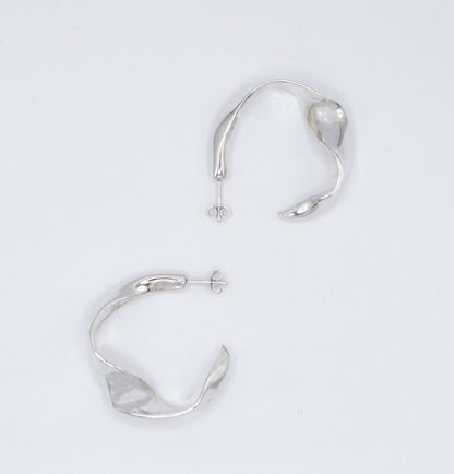 Boucle d'oreilles créoles argent 925 - Flâneuse