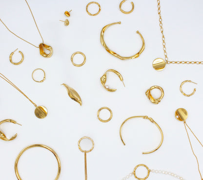 Boucle d'oreilles créoles vermeil - Pavane