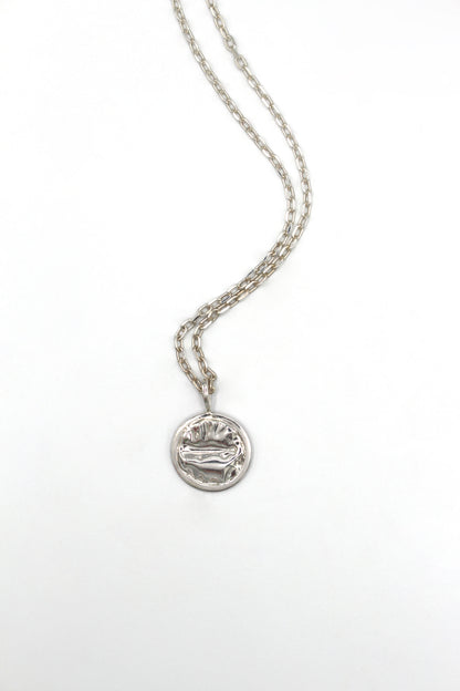 Collier médaille argent 925 - Verso