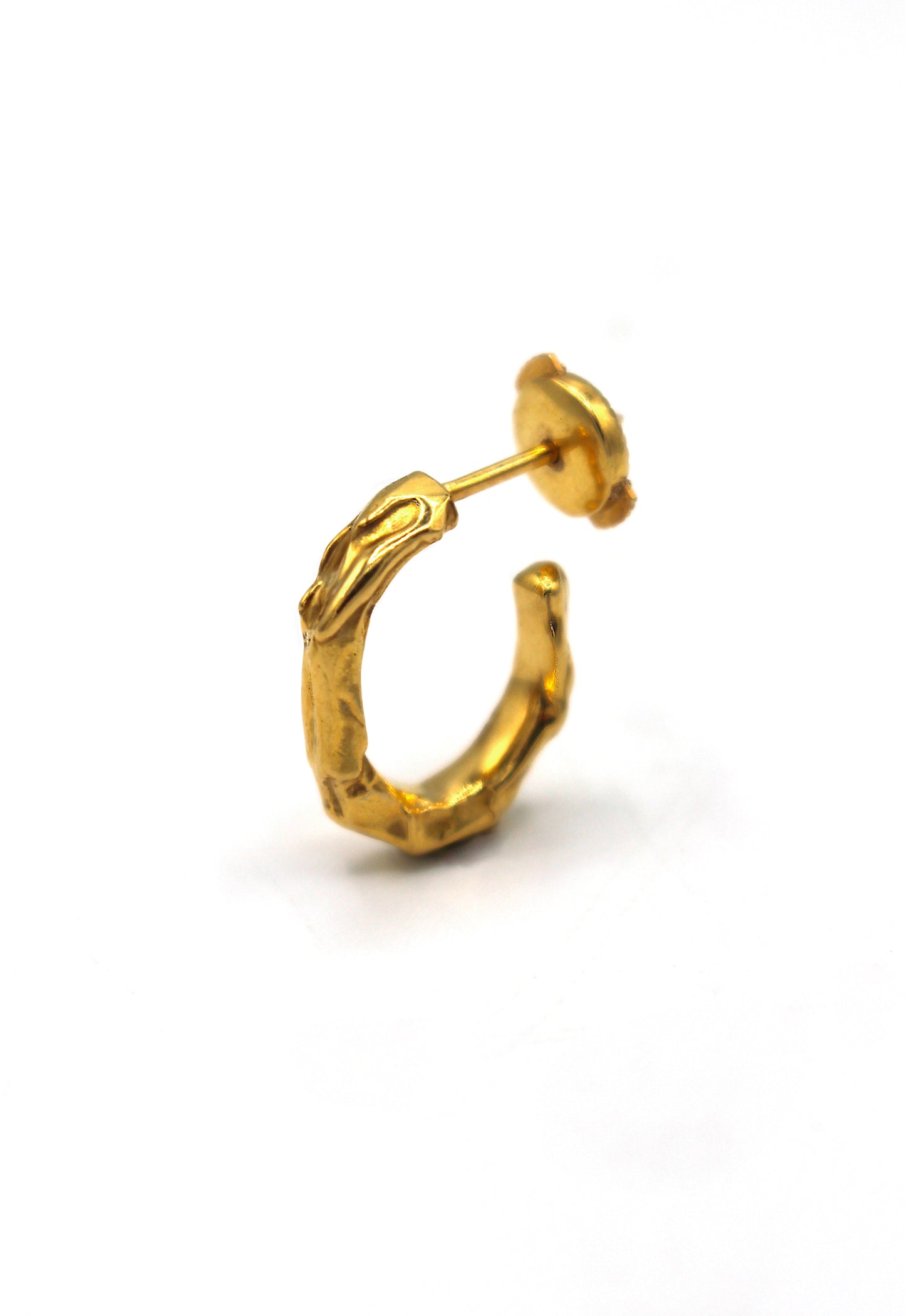 Boucle d'oreilles vermeil monoboucle - Flow