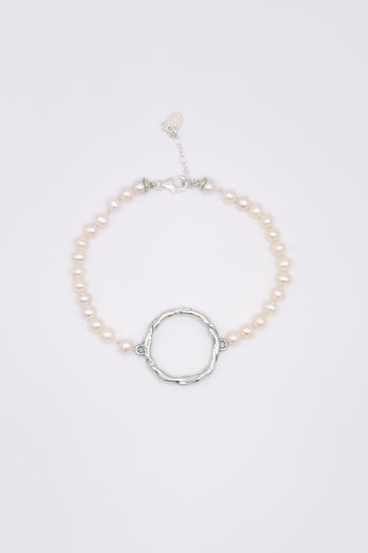 Bracelet argent 925 & perles de culture - Pavane
