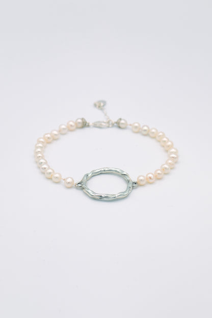 Bracelet argent 925 & perles de culture - Pavane