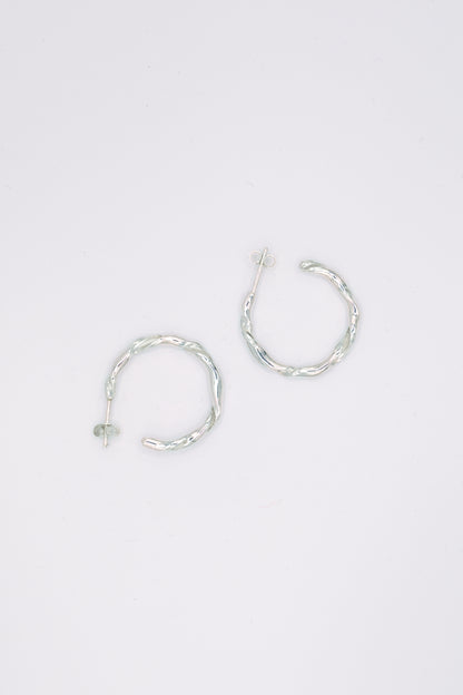 Boucle d'oreilles créoles argent 925 - Pavane